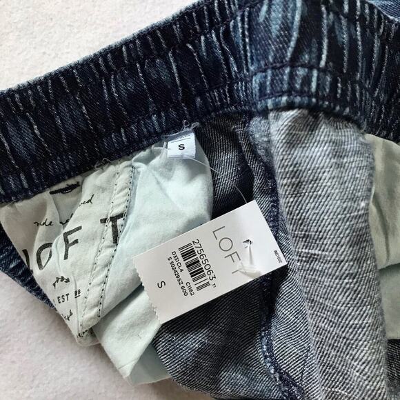 LOFT NWT Dark Wash Pull on Shorts S - Picture 7 of 9